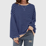 LUKA – Casual Striped Long Sleeve Sweatshirt