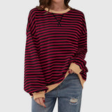 LUKA – Casual Striped Long Sleeve Sweatshirt