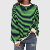 LUKA – Casual Striped Long Sleeve Sweatshirt