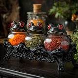 Ručně vyráběné sklenice na koření od Witchy Frog Apothecary
