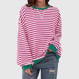 LUKA – Casual Striped Long Sleeve Sweatshirt
