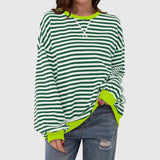 LUKA – Casual Striped Long Sleeve Sweatshirt
