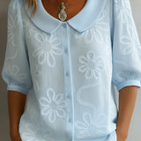 Martina – Elegant Blouse with Delicate Floral Pattern