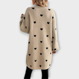 Julia - Srdcový vzorovaný cardigan