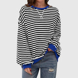 LUKA – Casual Striped Long Sleeve Sweatshirt