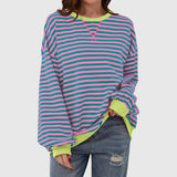 LUKA – Casual Striped Long Sleeve Sweatshirt