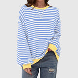 LUKA – Casual Striped Long Sleeve Sweatshirt
