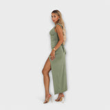 Barbora - Stylové midi šaty z elastického materiálu
