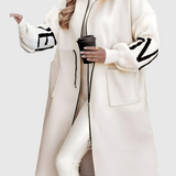 Monika | Stylový Elegantní Kabát s Kapucí