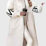 Monika | Stylový Elegantní Kabát s Kapucí