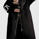 Monika | Stylový Elegantní Kabát s Kapucí