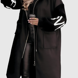 Monika | Stylový Elegantní Kabát s Kapucí