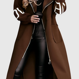 Monika | Stylový Elegantní Kabát s Kapucí