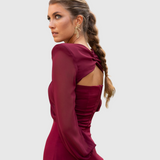 TIANA - Elegantní Midi Šaty