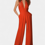 Fialový dámský jumpsuit
