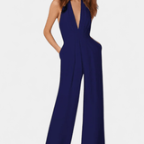 Fialový dámský jumpsuit