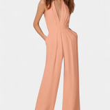 Fialový dámský jumpsuit