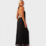 Radislava – Maxi šaty s halter krkem