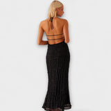Radislava – Maxi šaty s halter krkem