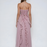 Tereza – Stylové plisované šaty s asymetrickým designem