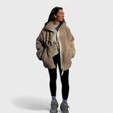 Kaja - Hřejivý měkký plyšový kabát