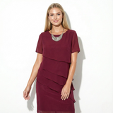 Petra – Elegantní vrstvené šaty s ladným splýváním