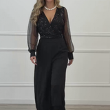 Tereza | Elegantní overal s delikátními detaily a volným střihem