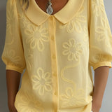 Martina – Elegant Blouse with Delicate Floral Pattern