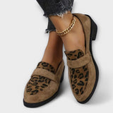 Savannah - Stylové mokasíny s leopardím potiskem