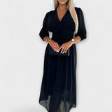 Marie – Elegantní zavinovací šaty