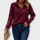 Vilja - Pullover with Polo Zip
